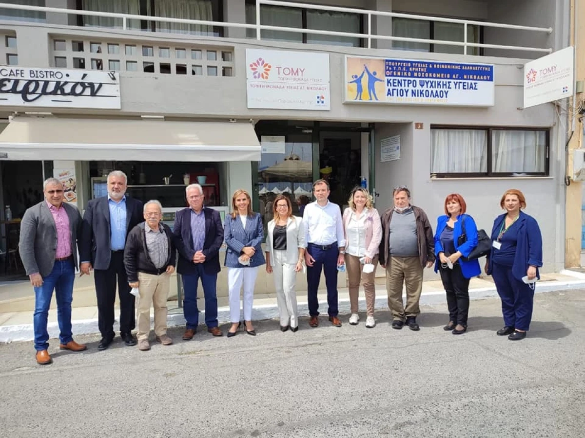 Επίσκεψη της Υφυπουργού Υγείας Ζωής Ράπτη στον Άγιο Νικόλαο Λασιθίου