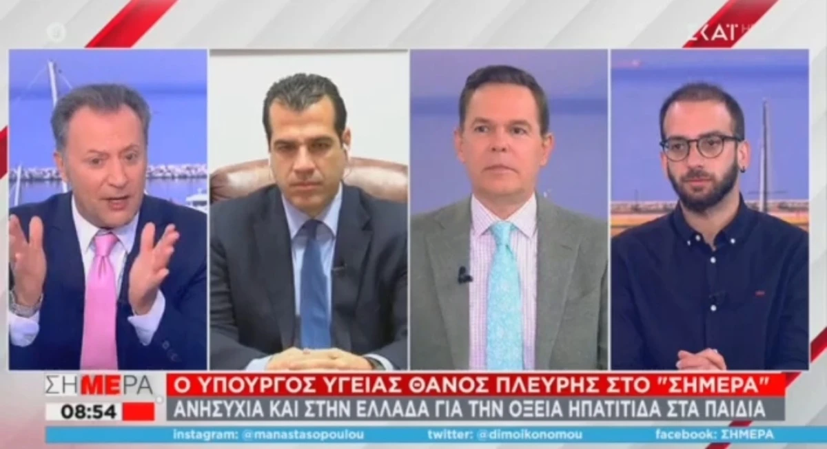 Συνέντευξη Υπουργού Υγείας Θάνου Πλεύρη στον Τ/Σ ΣΚΑΪ