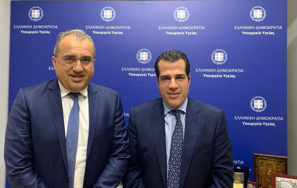 Συνάντηση Υπουργού Υγείας Θάνου Πλεύρη με τον Υπουργό Υγείας της Κύπρου