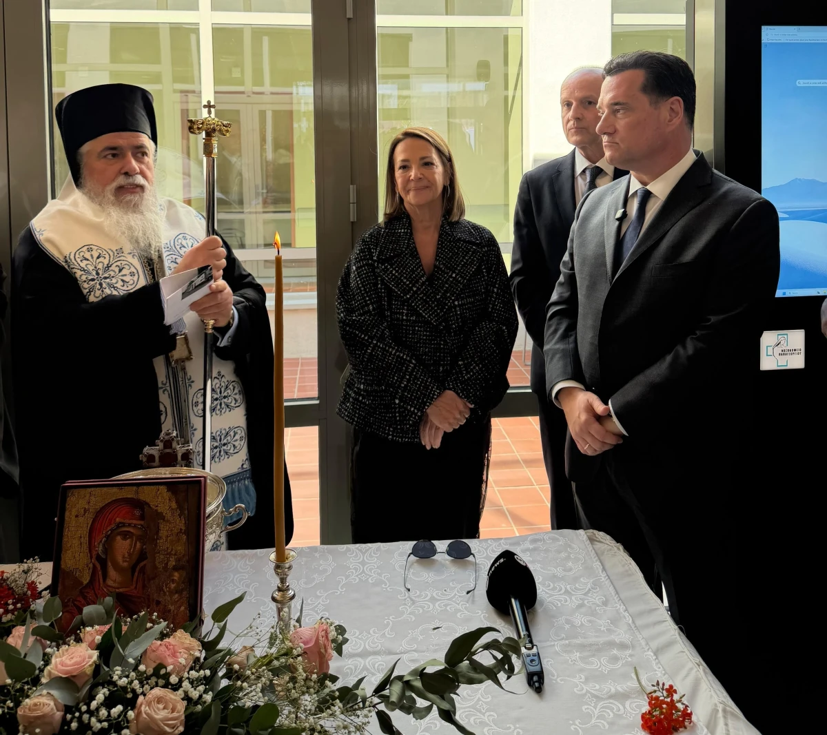 Παρουσία του Υπουργού Υγείας Άδωνι Γεωργιάδη, τα εγκαίνια της νέας Πτέρυγας στη Μονάδα Βραχείας Νοσηλείας Ογκολογικών Ασθενών  στο ΓΝΘ «Παπαγεωργίου»