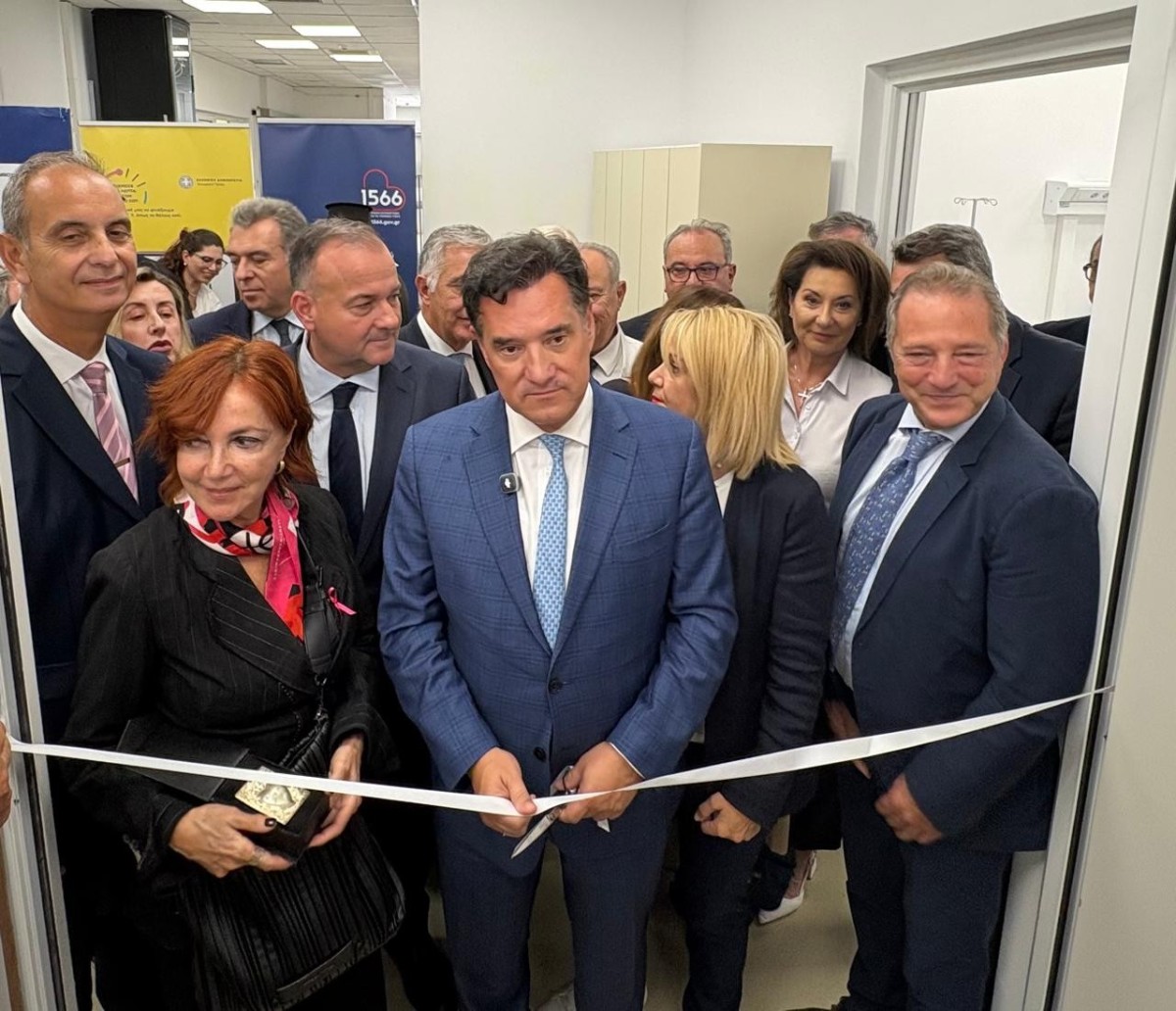 Εγκαίνια της νέας Καρδιολογικής Κλινικής στο Γ.Ν. «ΒΟΥΒΑΛΕΙΟ» από τον υπουργό Υγείας Άδωνι Γεωργιάδη