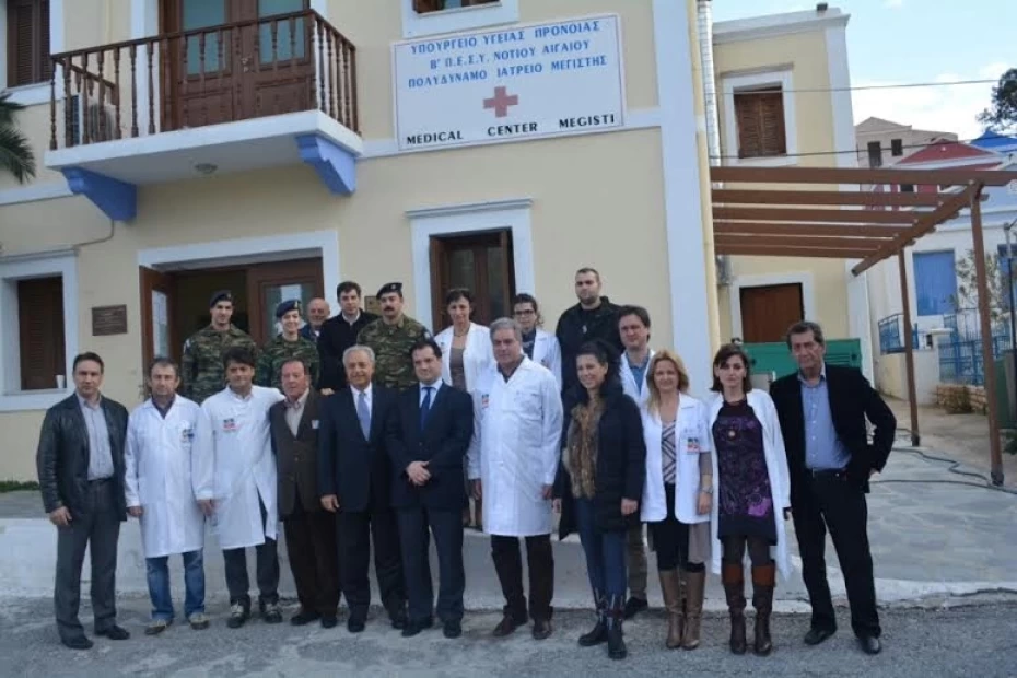 Επίσκεψη του Υπουργού Υγείας, κ. Άδωνι Γεωργιάδη, στο Καστελόριζο για τα εγκαίνια των μονάδων προληπτικής ιατρικής, δωρεά του Ιδρύματος Σταύρος Νιάρχος.