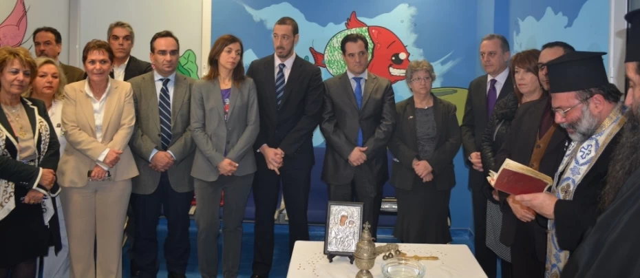 Παρουσία του Υπουργού Υγείας, κ Άδωνι Γεωργιάδη, στα εγκαίνια Αξονικού/Μαγνητικού τομογράφου στο Νοσοκομείο Παίδων «Αγία Σοφία»