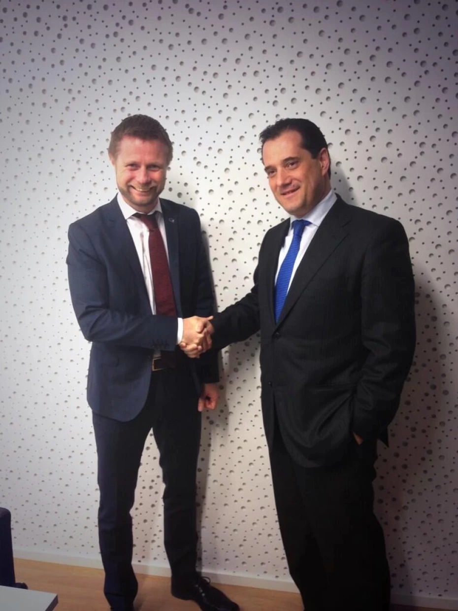 Συνάντηση του Υπουργού Υγείας, κ. Άδωνι Γεωργιάδη, με το Νορβηγό ομόλογό του στο Όσλο. 