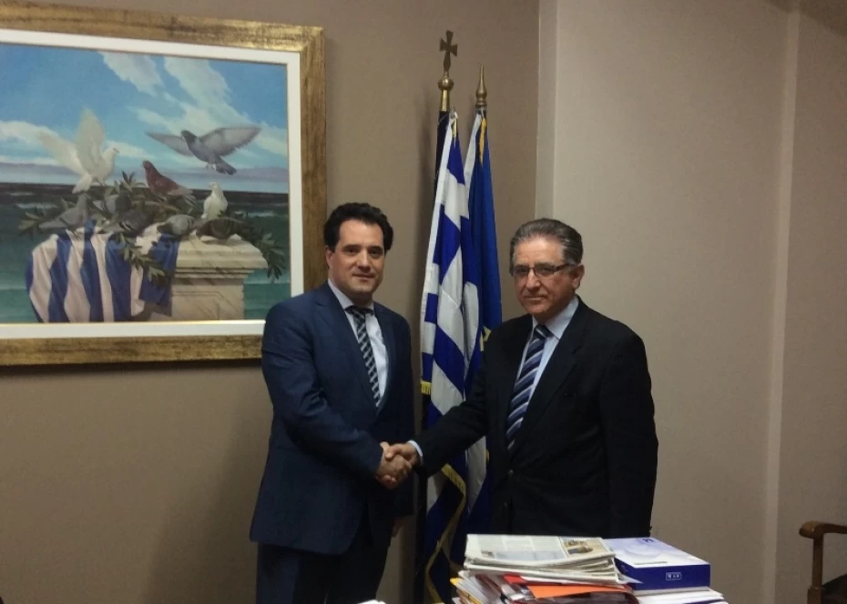 Συνάντηση του Υπουργού Υγείας, κ. Άδωνι Γεωργιάδη, με τον ΓΓ του ΠΙΣ και υποψήφιο Δήμαρχο Ζαχάρως, κ. Κώστα Αλεξανδρόπουλο.