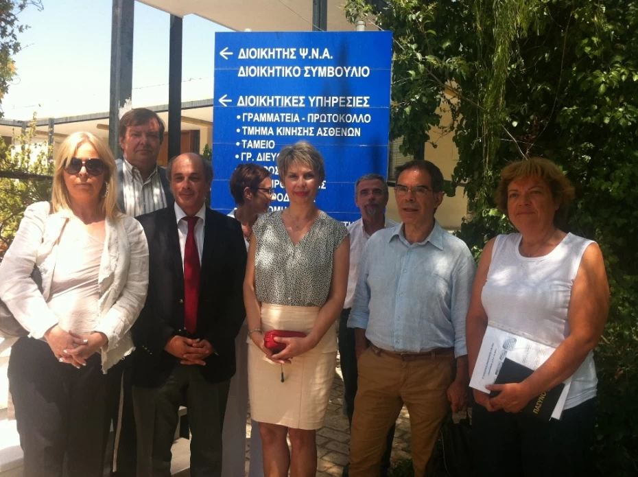 Επίσκεψη της Υφυπουργού Υγείας, Κατερίνας Παπακώστα, στο Ψυχιατρικό Νοσοκομείο Αττικής.