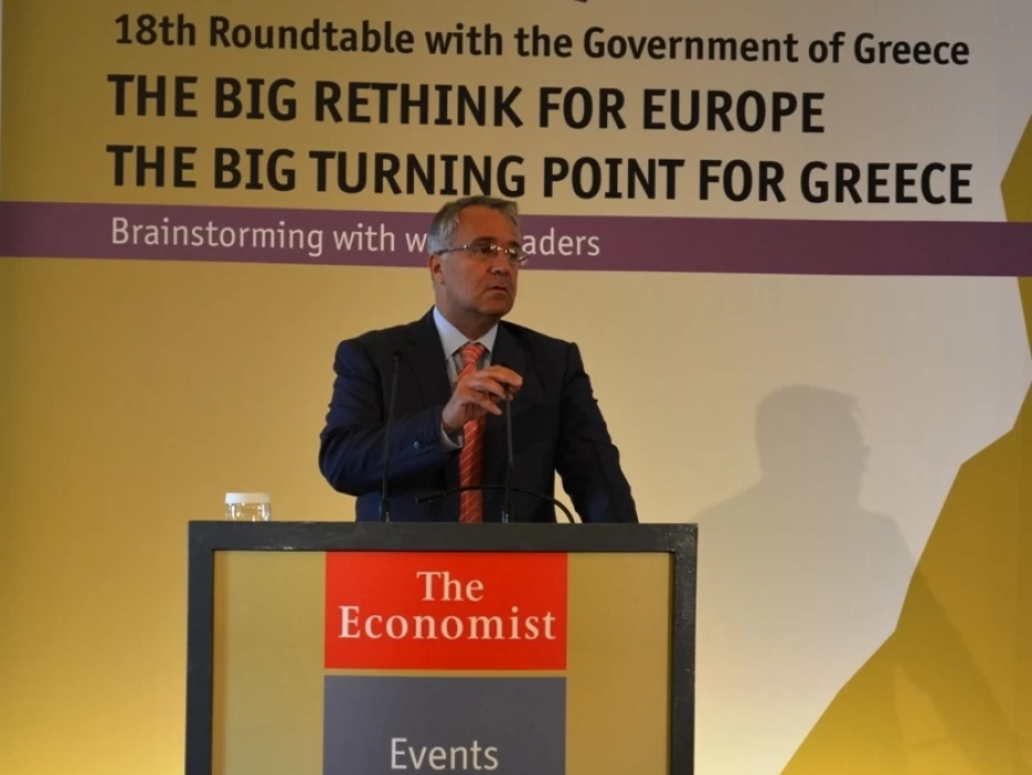 Ομιλία του Υπουργού Υγείας, Μάκη Βορίδη, στο συνέδριο του Economist. 