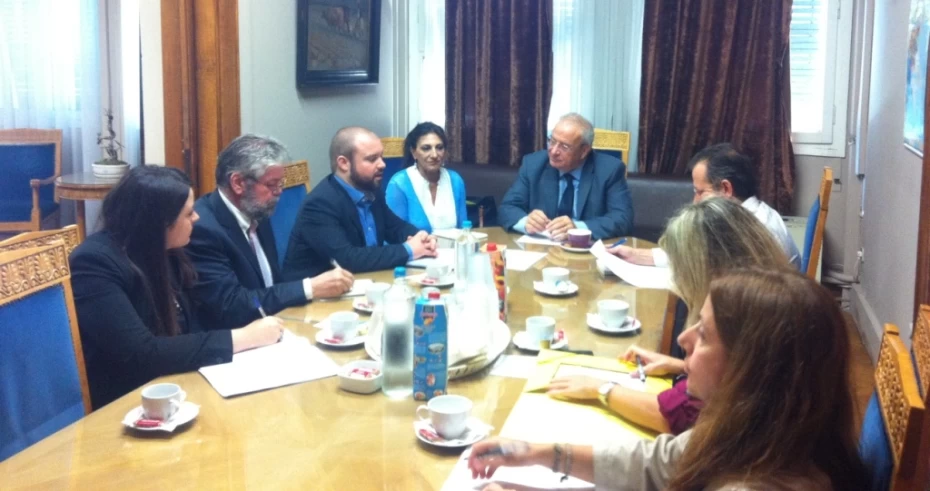 Συνάντηση εργασίας του Αναπληρωτή Υπουργού Υγείας, Λεωνίδα Γρηγοράκου, με τον Nikolaj Villumsen.