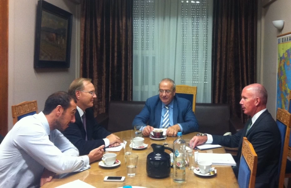 Συνάντηση του Αναπληρωτή Υπουργού Υγείας, Λεωνίδα Γρηγοράκου, με τον Πρέσβη του Καναδά. 