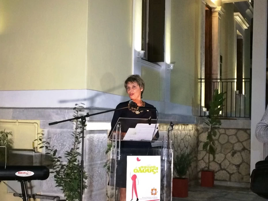 Εγκαίνια του Κέντρου Πρόληψης ‘’Εργαστήρι Ζωής’’ του ΟΚΑΝΑ στη Λάρισα από την Υφυπουργό Υγείας Κατερίνα Παπακώστα.