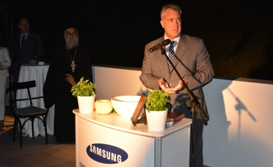 Παρουσία του Υπουργού Υγείας, Μάκη Βορίδη, σε εγκαίνια εταιρίας σύγχρονων ιατρικοτεχνολογικών προιόντων.