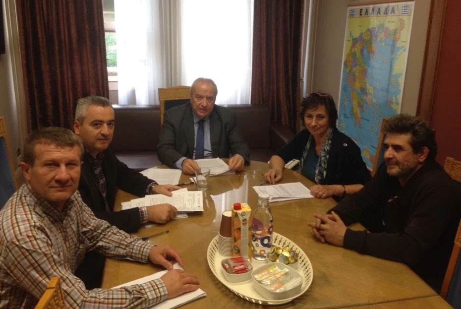 Συνάντηση του Υπουργού Αναπληρωτή Υγείας, Λεωνίδα Γρηγοράκου με εκπροσώπους εργαζομένων στο ΕΚΑΒ.