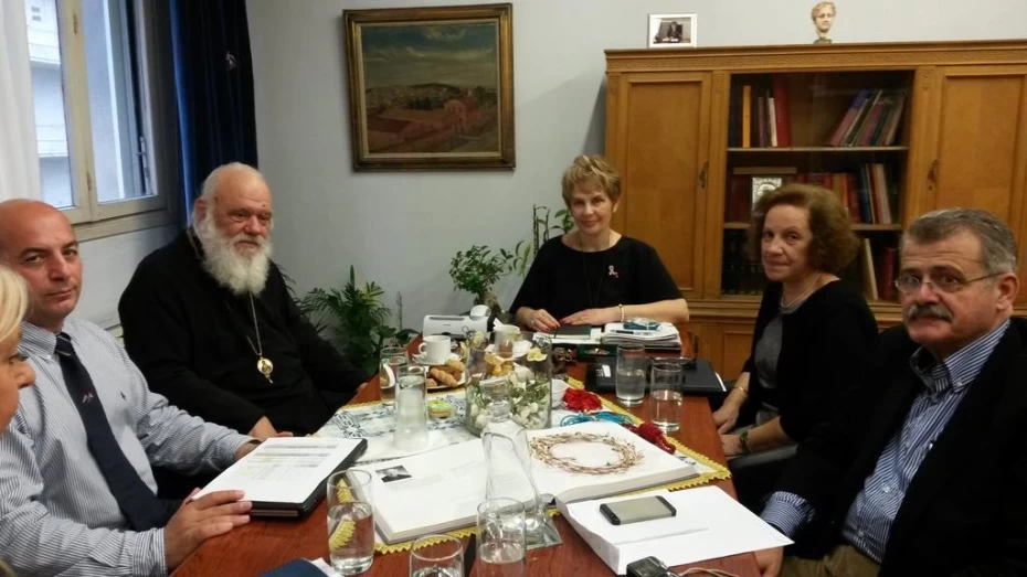 Συνάντηση της Υφυπουργού Υγείας Κατερίνας Παπακώστα με τον Αρχιεπίσκοπο Αθηνών και Πάσης Ελλάδος, Ιερώνυμο.