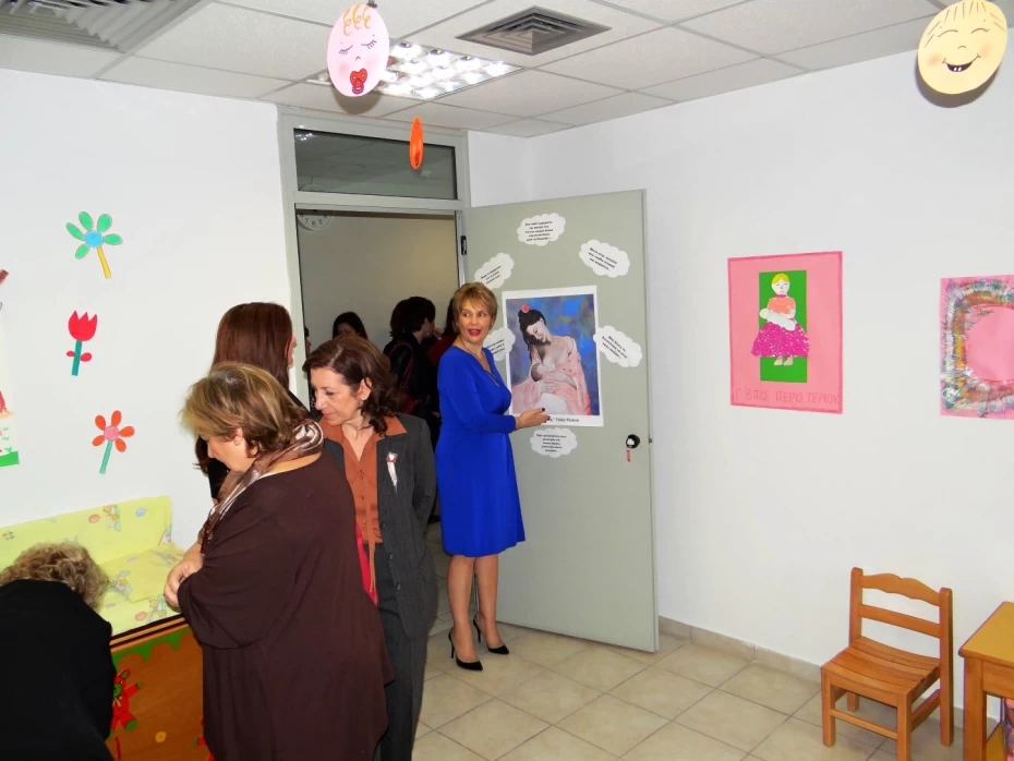 Εγκαίνια από την Υφυπουργό Υγείας, Κατερίνα Παπακώστα, Σταθμού Μητρικού Θηλασμού στο Δήμο Περιστερίου.