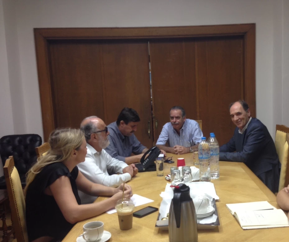 Συνάντηση της πολιτικής ηγεσίας του Υπουργείου Υγείας με τον Υπουργό Οικονομίας κ. Γ. Σταθάκη 28-07-2015 