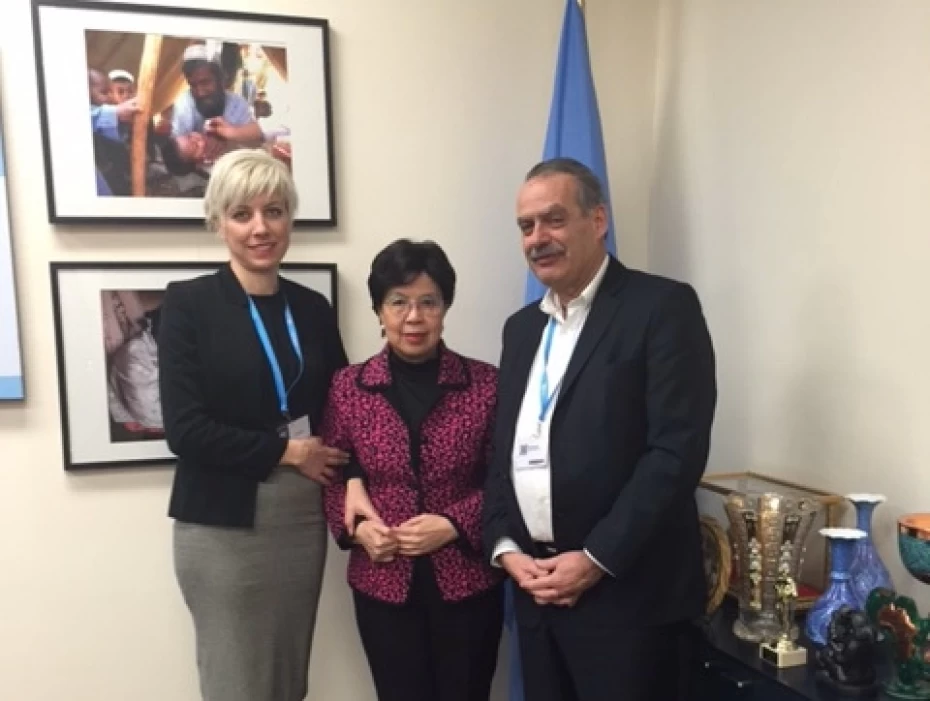 Συναντήσεις με την κα Dr Margaret Chan  και την κα Laura Thompson