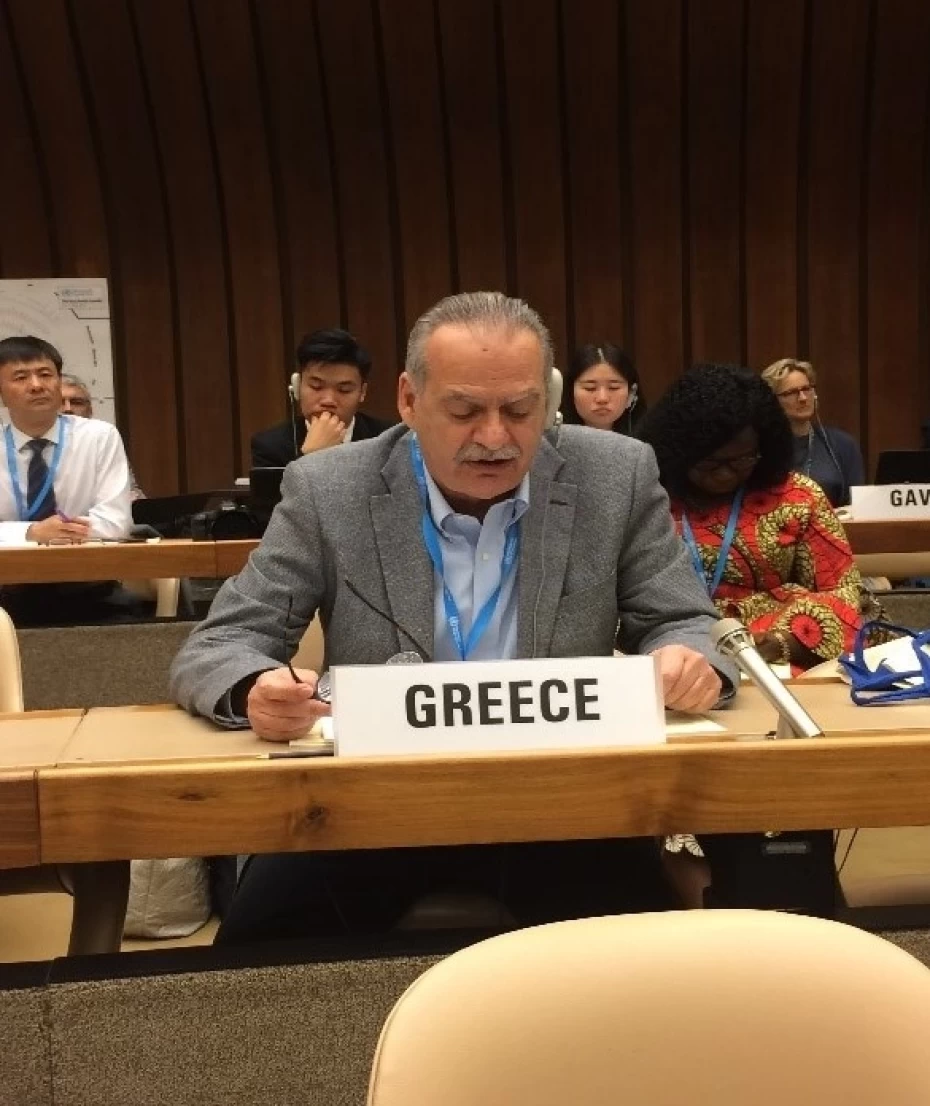 Παρέμβαση του ΓΓΔΥ  Γ. Μπασκόζου για την πολιομυελίτιδα στο πλαίσιο της 70ης Συνάντησης της Παγκόσμιας Συνέλευσης Υγείας 