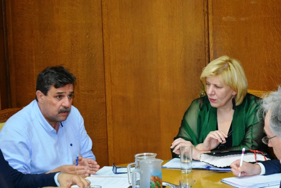 Συνάντηση του Υπουργού Υγείας, Ανδρέα Ξανθού με την Επίτροπο Ανθρωπίνων Δικαιωμάτων του Συμβουλίου της Ευρώπης, Dunja Mijatovic