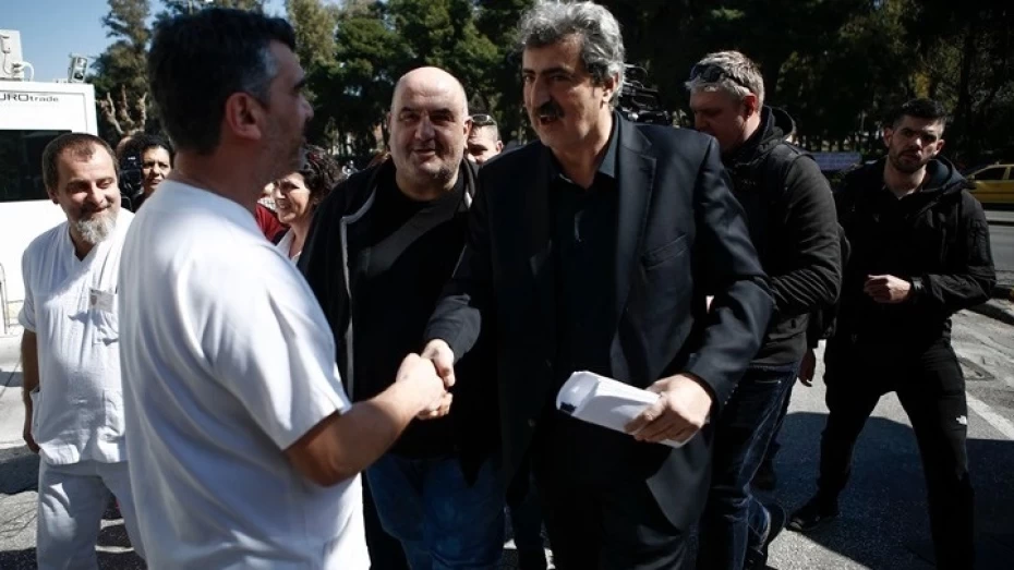 Επίσκεψη του αν. υπουργού Υγείας, Παύλου Πολάκη ως καλεσμένου στη συνέλευση του Σωματείου εργαζομένων του Νοσοκομείου Ερρίκος Ντυνάν 