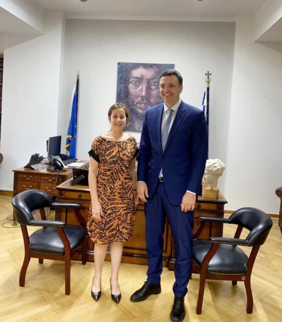 Συνάντηση Υπουργού Υγείας με την Πρέσβη του Ισραήλ