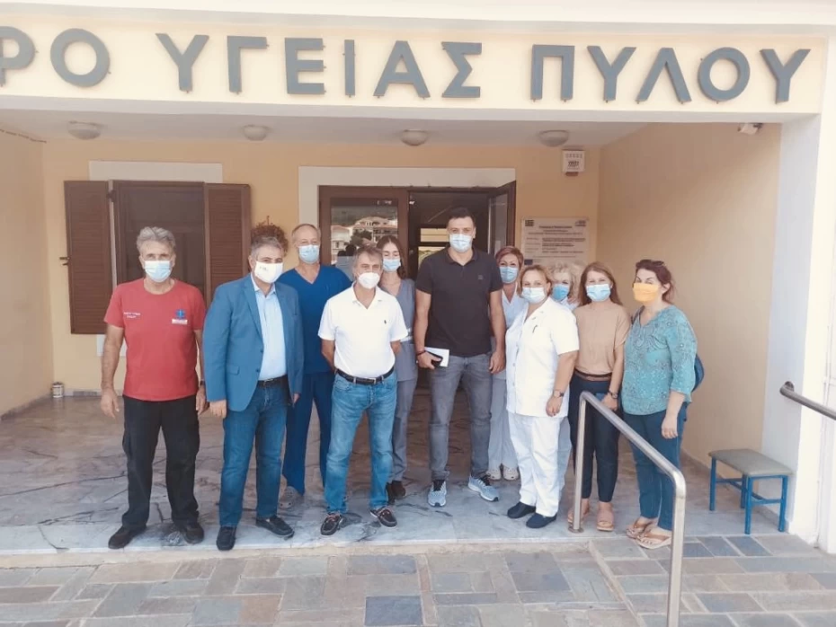 Επίσκεψη Υπουργού Υγείας Βασίλη Κικίλια στο Κέντρο Υγείας Πύλου
