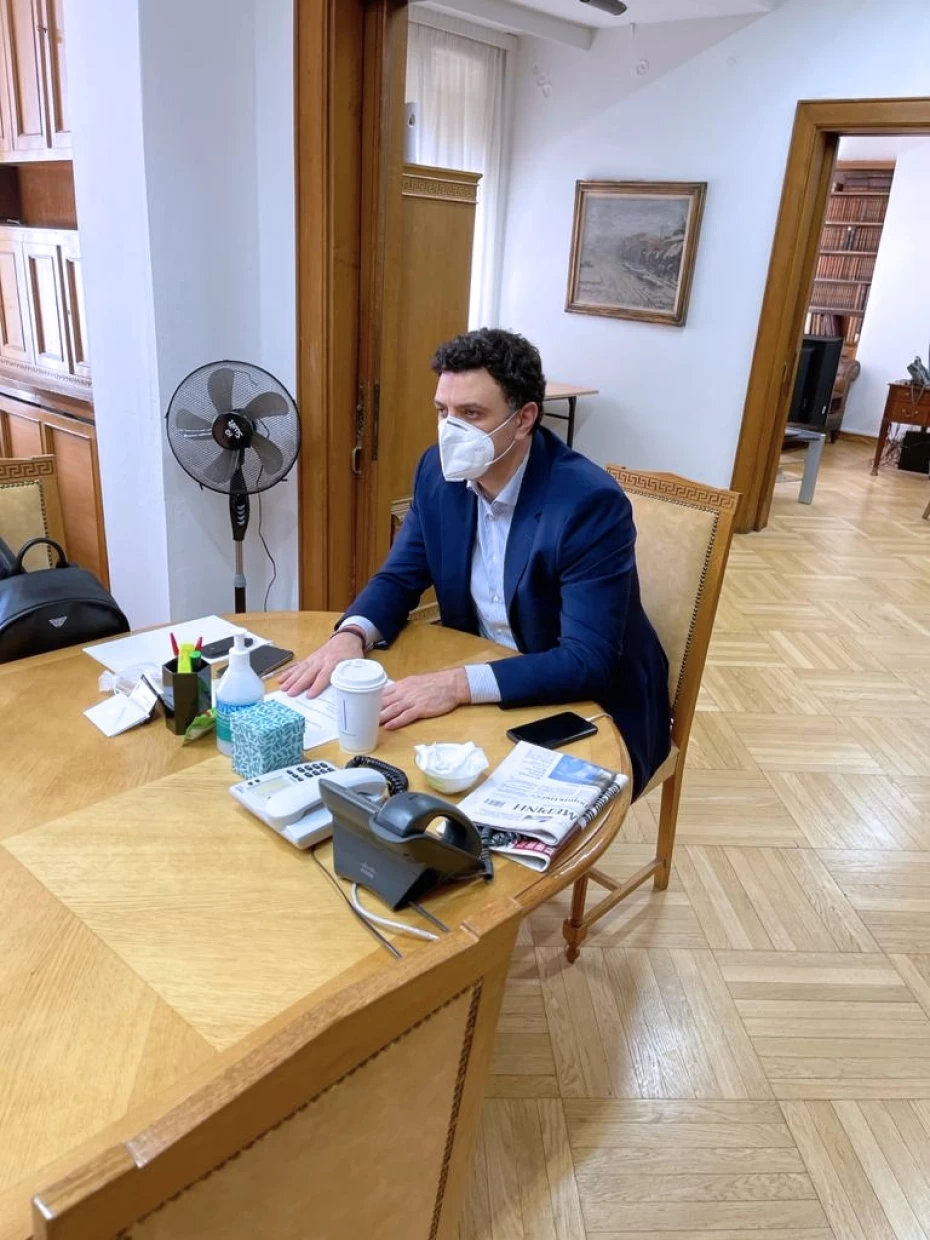 Σεμινάριο για τον προσυμβατικό έλεγχο των συμβάσεων του Υπουργείου Υγείας διοργάνωσαν ο Υπουργός Υγείας Βασίλης Κικίλιας και ο Πρόεδρος του Ελεγκτικού Συνεδρίου Ιωάννης Σαρμάς