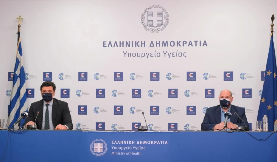 Ενημέρωση διαπιστευμένων συντακτών από τον Υπουργό Υγείας Βασίλη Κικίλια και τον Πρόεδρο του ΕΚΑΒ-ΚΕΠΥ Νίκο Παπαευσταθίου