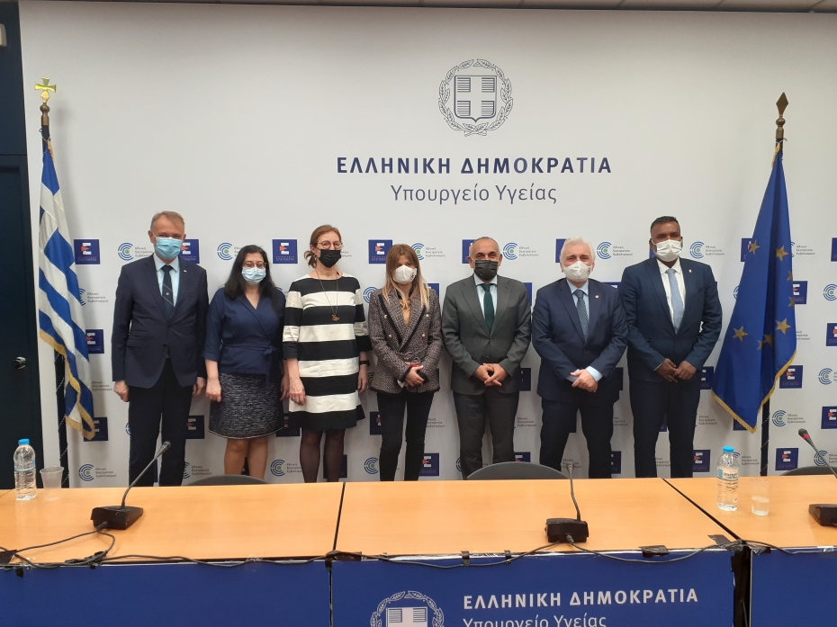 Συνάντηση Γενικού Γραμματέα Δημόσιας Υγείας Παναγιώτη Πρεζεράκου με κλιμάκιο του Διεθνούς Ερυθρού Σταυρού