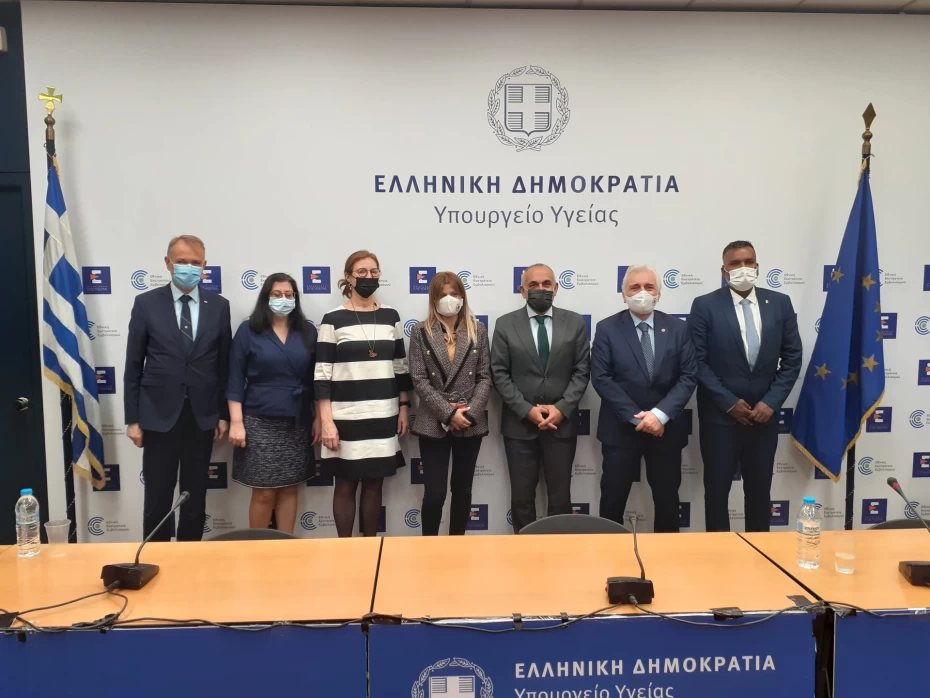 Συνάντηση Γενικού Γραμματέα Δημόσιας Υγείας Παναγιώτη Πρεζεράκου με κλιμάκιο του Διεθνούς Ερυθρού Σταυρού