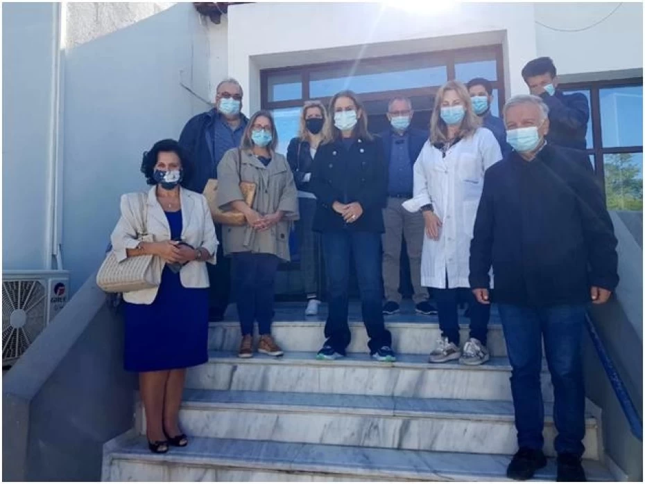 Επίσκεψη Υφυπουργού Υγείας Ζωής Ράπτη στο ΚΥ Καρλοβάσου και στο Δήμο Δυτικής Σάμου,08-11-2020
