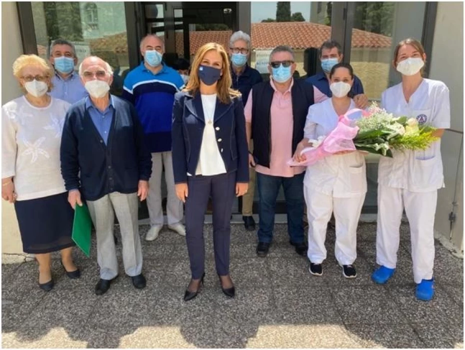 Επίσκεψη Υφυπουργού Υγείας Ζ. Ράπτη στο ΨΝΑ Δρομοκαΐτειο για την Παγκόσμια Ημέρα Νοσηλευτή,12-05-2021