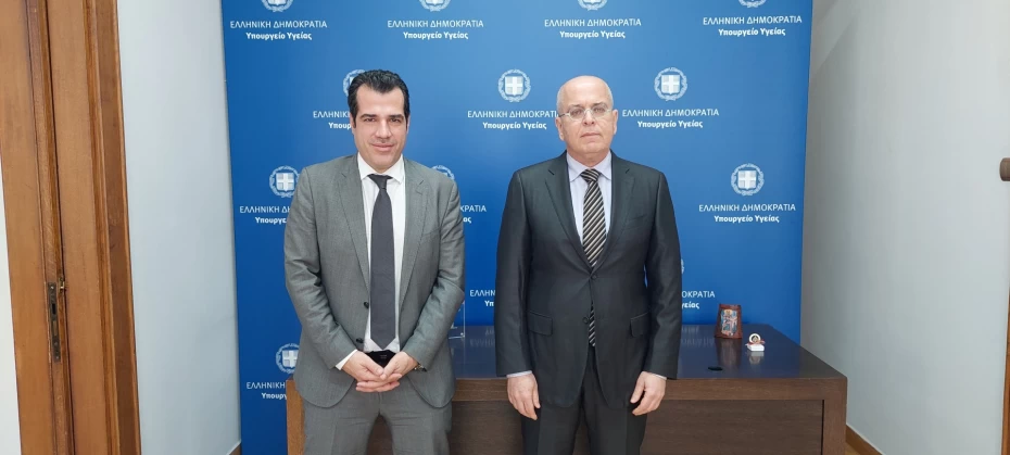 Συνάντηση Υπουργού Υγείας Θάνου Πλεύρη με τον Πρέσβη του Ισραήλ στην Ελλάδα