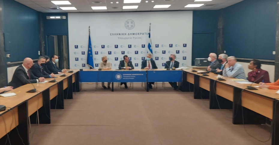 Συνάντηση Υπουργού Υγείας Θάνου Πλεύρη με Πρέσβη ΗΠΑ και αντιπροσωπεία Κογκρέσου 