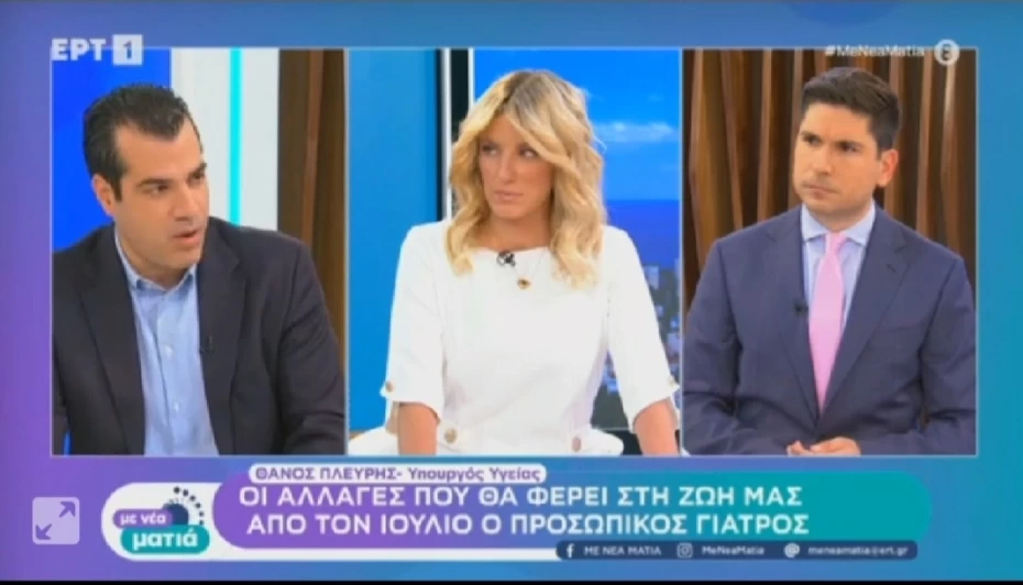 Συνέντευξη Υπουργού Υγείας Θάνου Πλεύρη στην ΕΡΤ