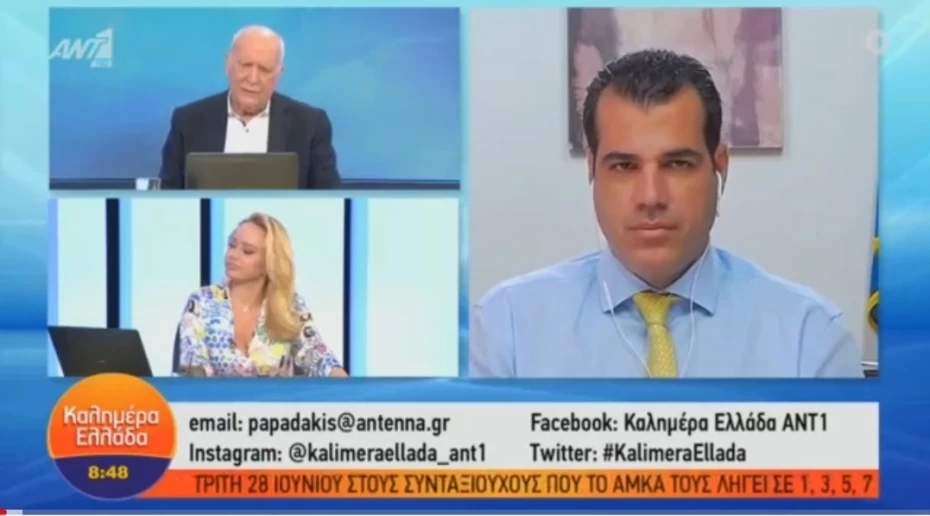 Συνέντευξη Υπουργού Υγείας Θάνου Πλεύρη στον ΑΝΤ1