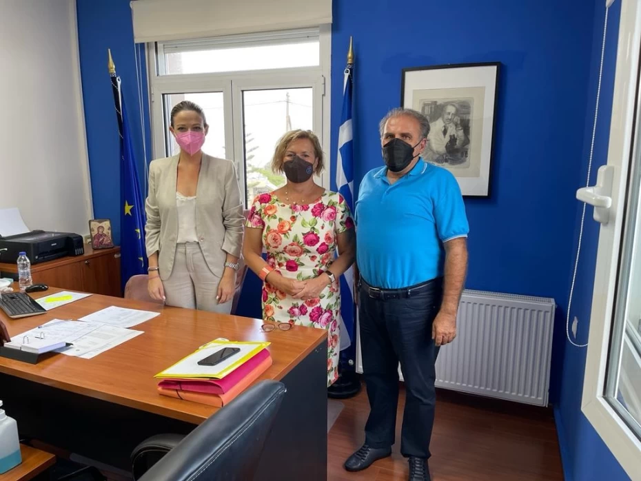 Επίσκεψη της Αναπληρώτριας Υπουργού Υγείας Μίνας Γκάγκα στο Γενικό Νοσοκομείο Κύμης