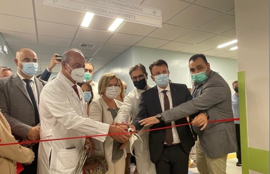 Το υπερσύγχρονο Αιμοδυναμικό Εργαστήριο του Ιπποκράτειου Νοσοκομείου Θεσσαλονίκης  εγκαινίασε σήμερα η Αναπληρώτρια Υπουργος Υγείας Μίνα Γκάγκα