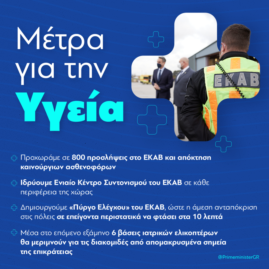 Οι δεσμεύσεις του Πρωθυπουργού για την Υγεία στη ΔΕΘ