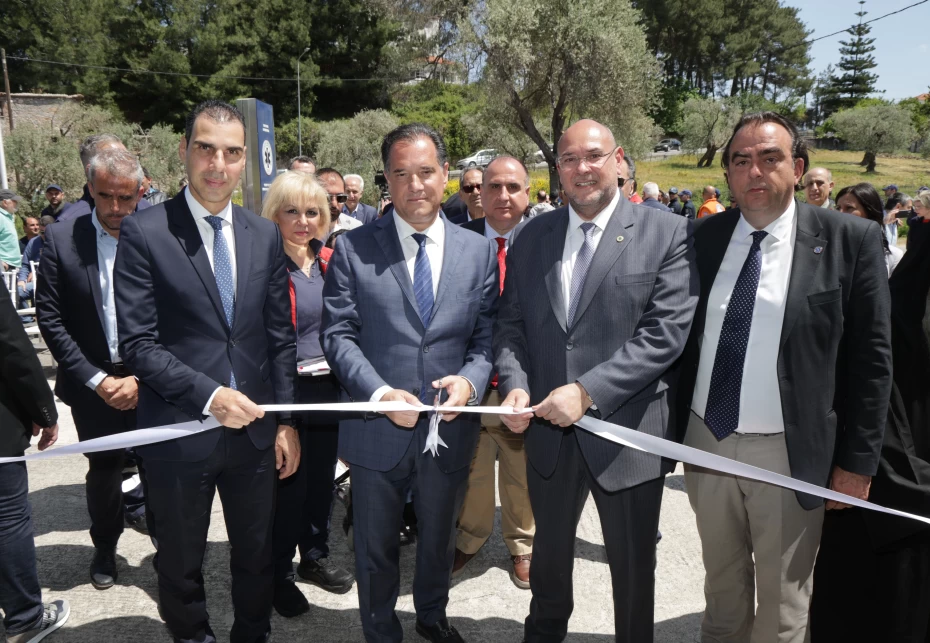 Επίσκεψη του Υπουργού Υγείας Άδωνι Γεωργιάδη και του Υφυπουργού Μάριου Θεμιστοκλέους στη Μυτιλήνη για τα  εγκαίνια του νέου κτιρίου στέγασης του Παραρτήματος του ΕΚΑΒ Μυτιλήνης